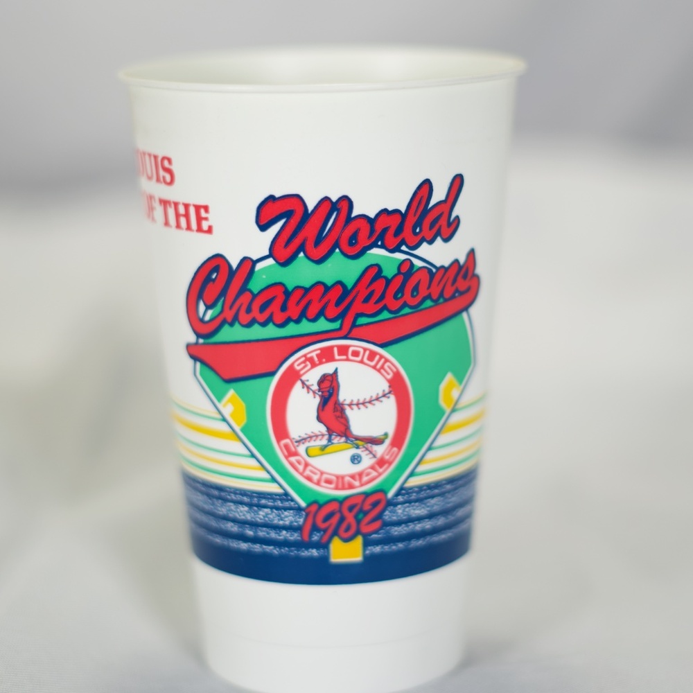 Vintage 1982 St. Louis Cardinals World Champions Plastic Cups